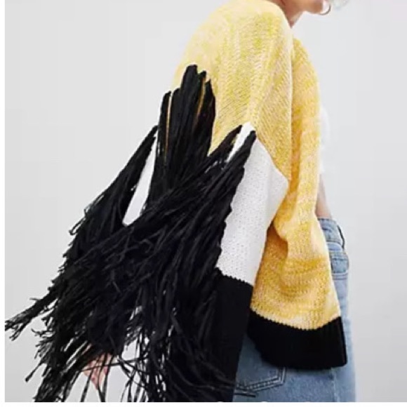 ASOS Cardigan DESIGN premium fringe cardigan NEW WITH TAGS Size 0 - Picture 8 of 11